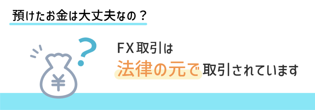 FX取引は法律の元